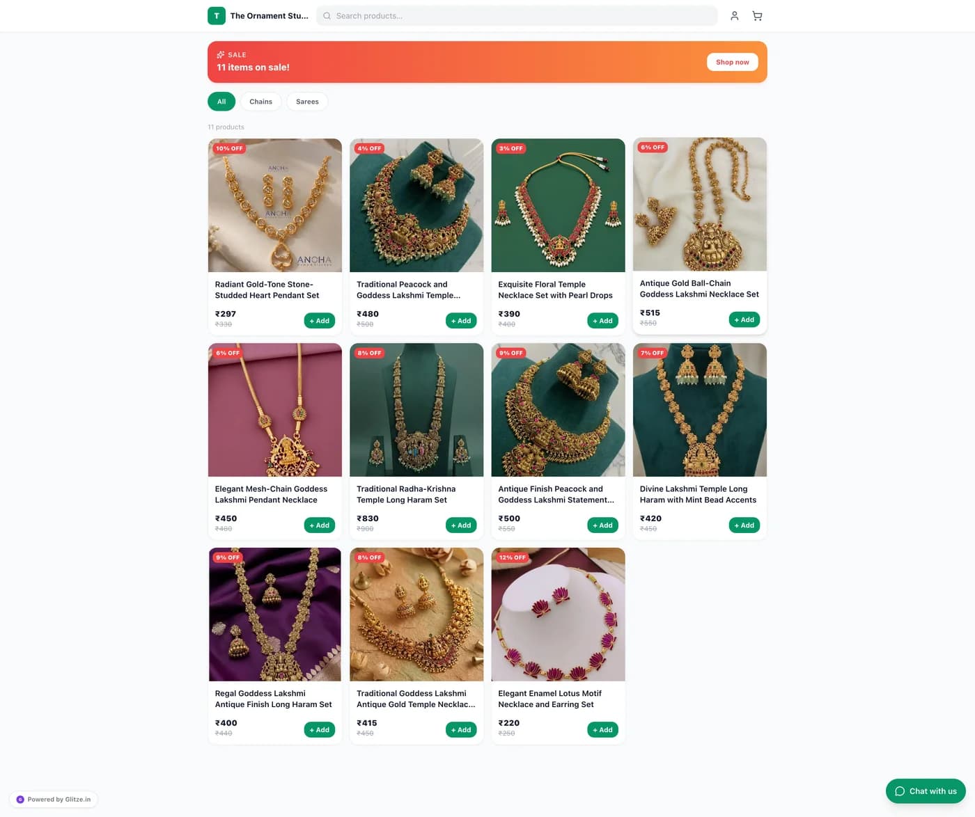 Your Ecommerce Store screenshot